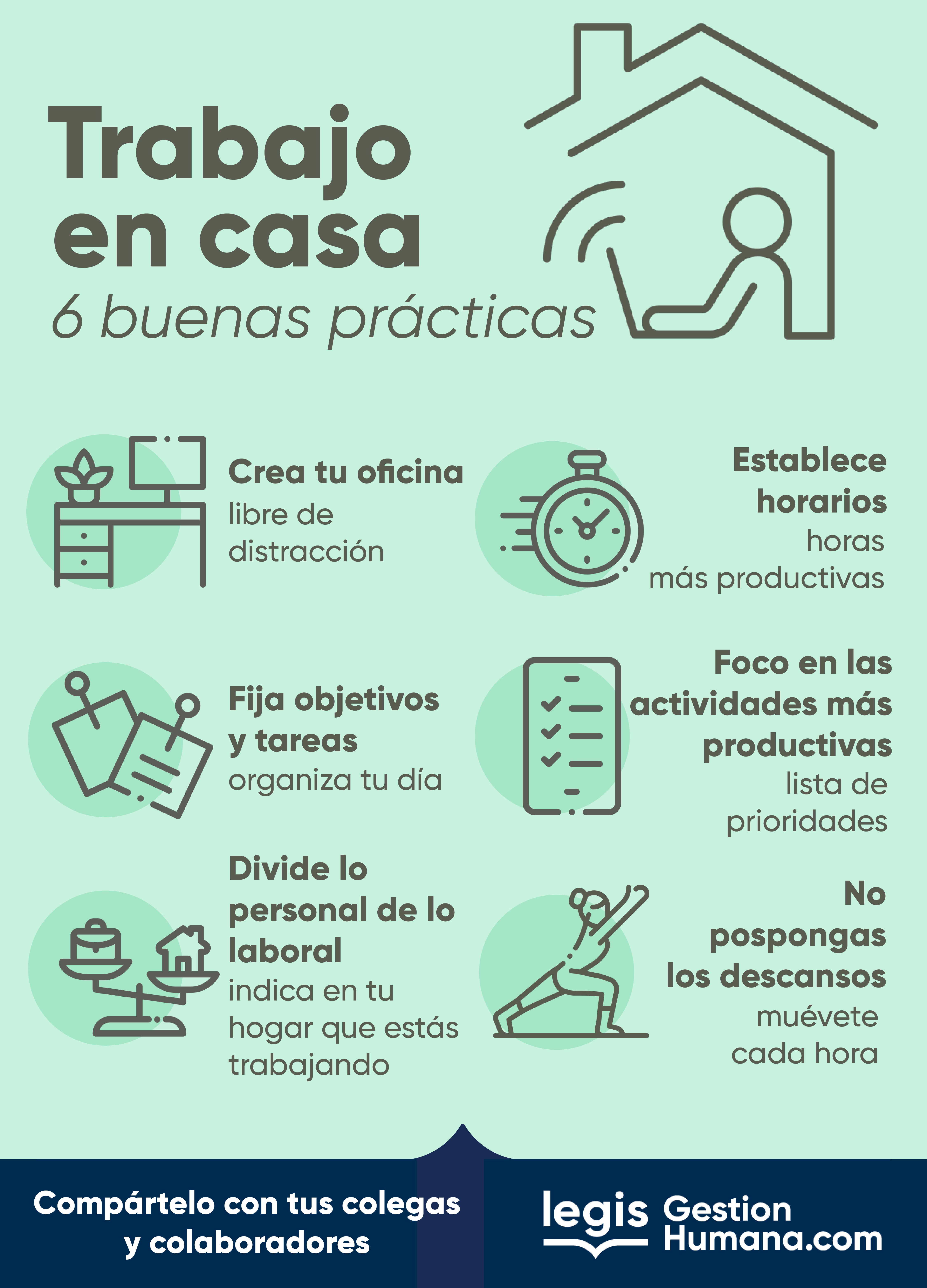 Trabajo en casa: 6 buenas prácticas